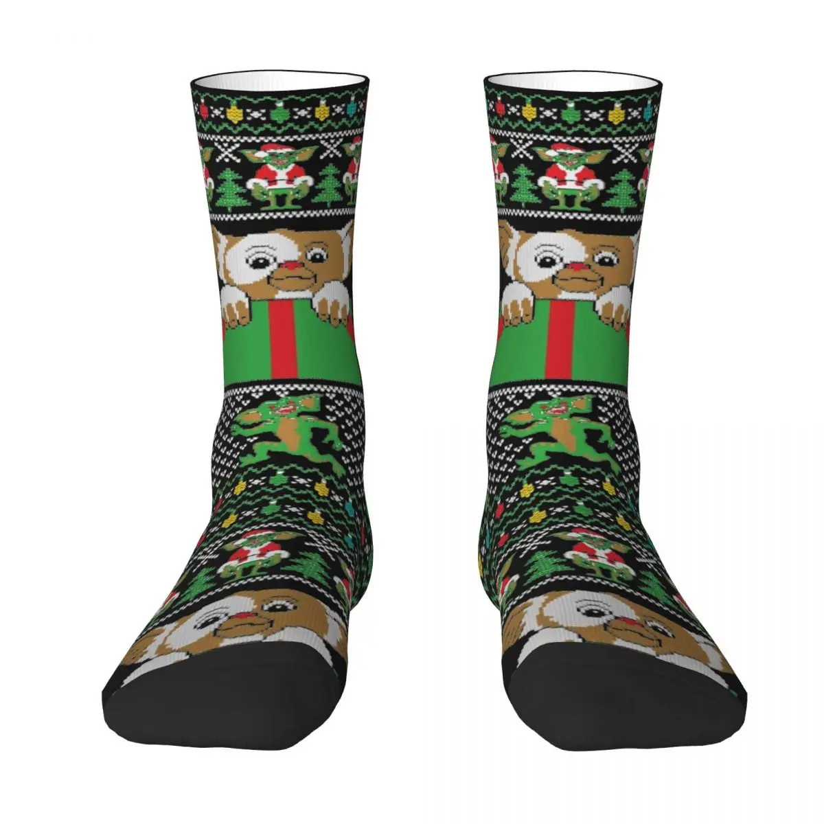 Gizmo Gremlins Stockings Men's movies christmas Socks Warm Soft Leisure Socks Winter Climbing Non Skid Printed Socks Gift