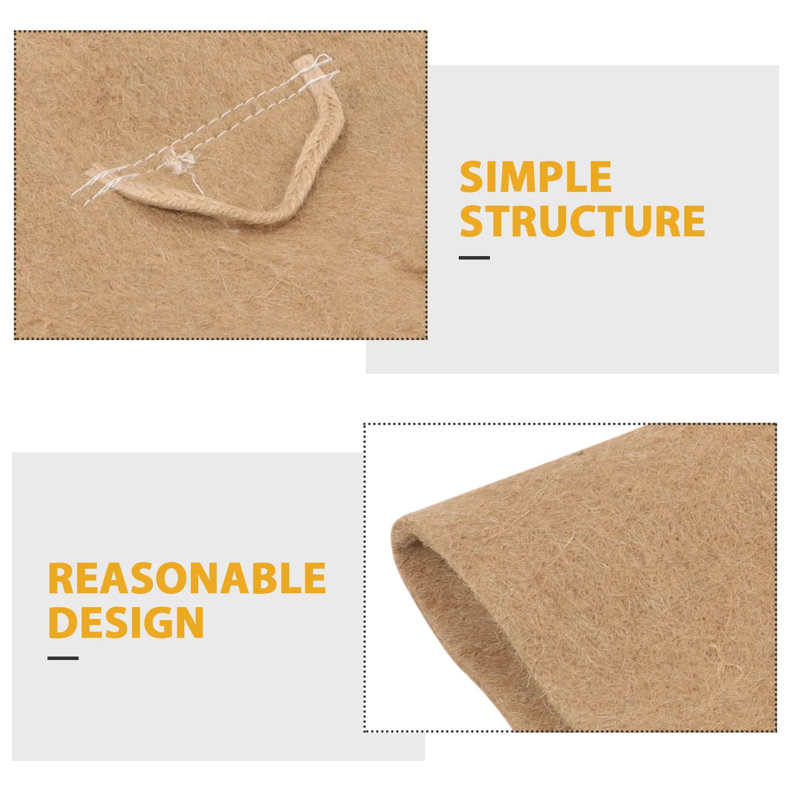 

4Pcs Moisturizing Pad Paper for Microgreens Growing Jute Seedling Tray Germination Mat with Water Retaining Grow Mats