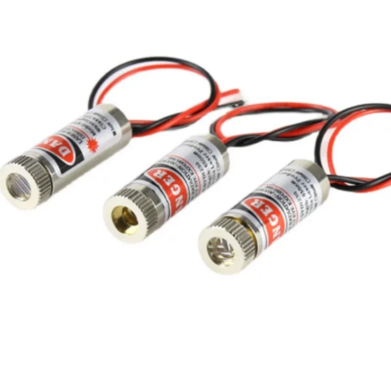 3V-5V laser head 5mW dot red light, one word infrared positioning cross laser head diode outer diameter 12mm