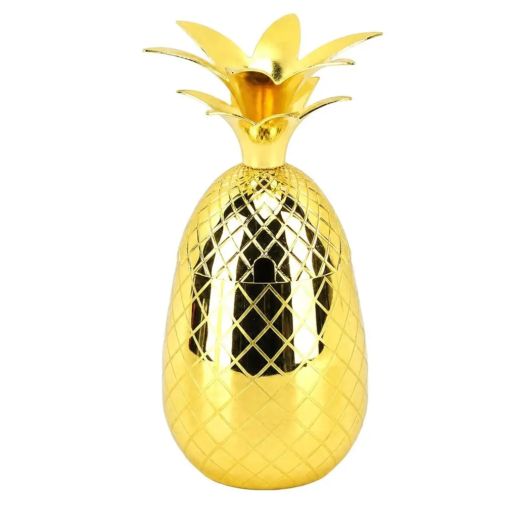 

Reusable Stainless Steel Pineapple Cup 500ml Pineapple Shape Drinking Tumbler With Lid Cocktail Shaker Bar Party