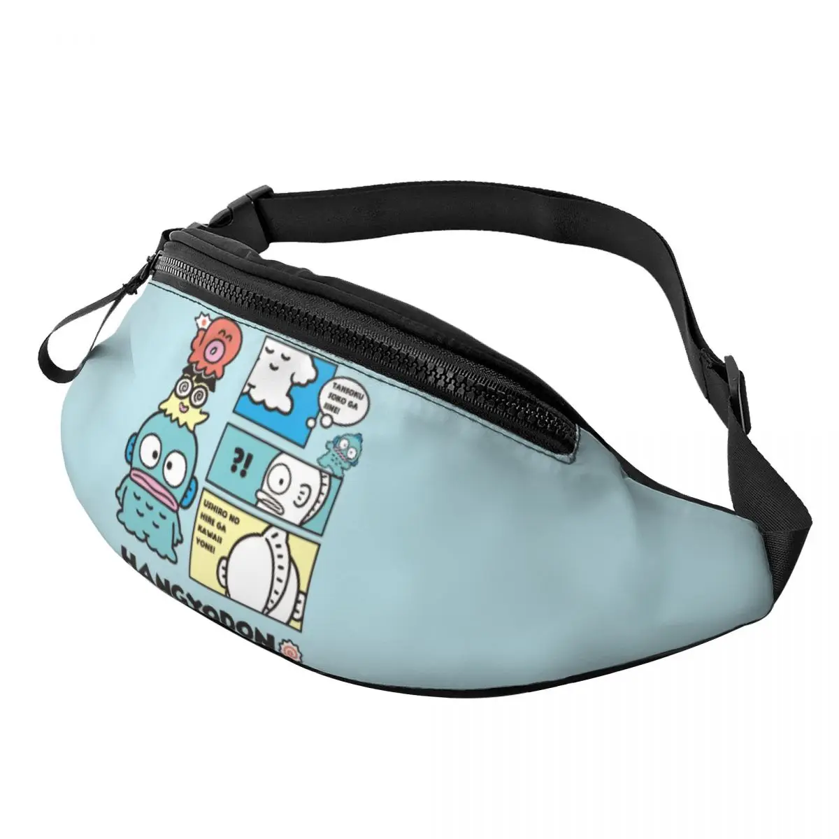 

Custom Hangyodon Manga Anime Fanny Bag Crossbody Waist Pack Women Men Running Phone Money Pouch