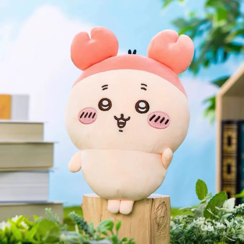 

В наличии Chiikawa самоблокирующийся Kuma Yoshika Ka Kuhonya Crab, милая плюшевая кукла, подарок для рюкзака