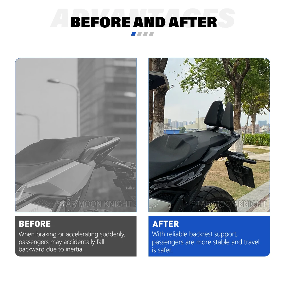 New Rear Passenger Seat Backrest For Honda For FORZA 750 NSS 750 NSS750 X-ADV 750 X ADV 750 XADV 750 2021- Cushion Back Rest Pad