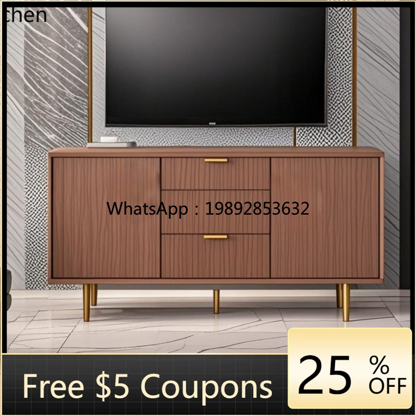 New Product Lacquered TV Sideboard Cabinet  Entryway Vintage Three Four Five Six Drawer  Bedroom Storage Cabinet