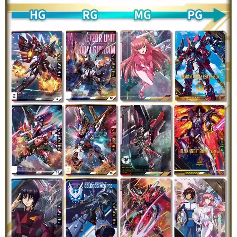 متوفر في المخزون بدلة متنقلة أصلية من Anime Bandai سلسلة بطاقات مجموعة Gundam SEED Kiralax Aslan