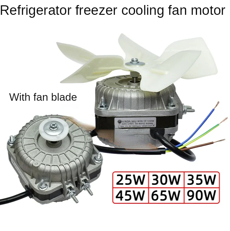 For 220V 25W30W45W65W90W Manufacturers Wholesale Spot Refrigerator Freezer Cooling Motor no cover Condenser Fan Motor