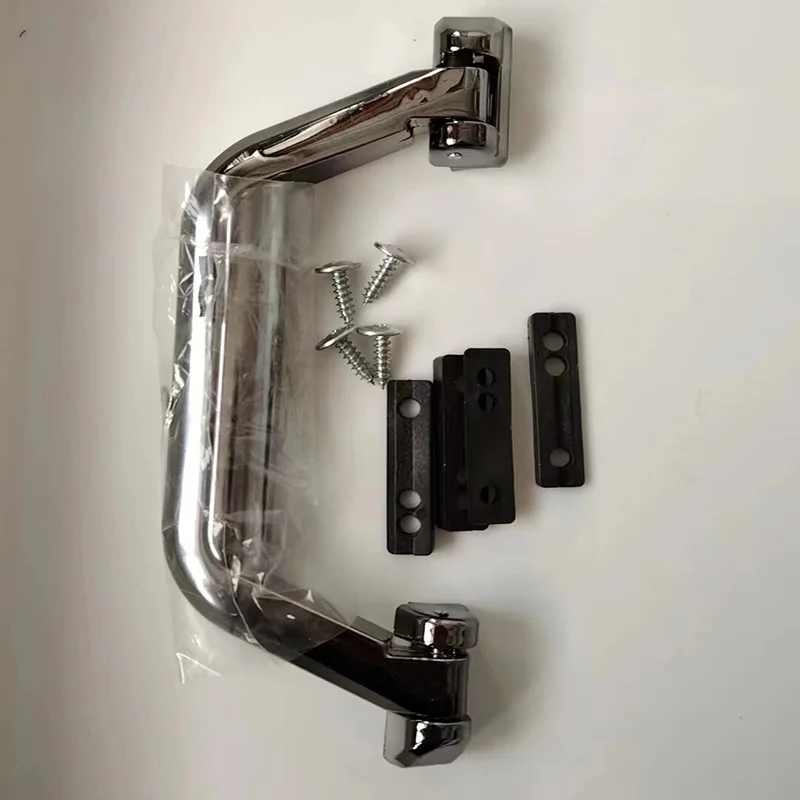 Irregular Frame Handle Repair Trolley Case Small Short Handle Bright Gun Color Box Durable And Fashionable Handle Hardware