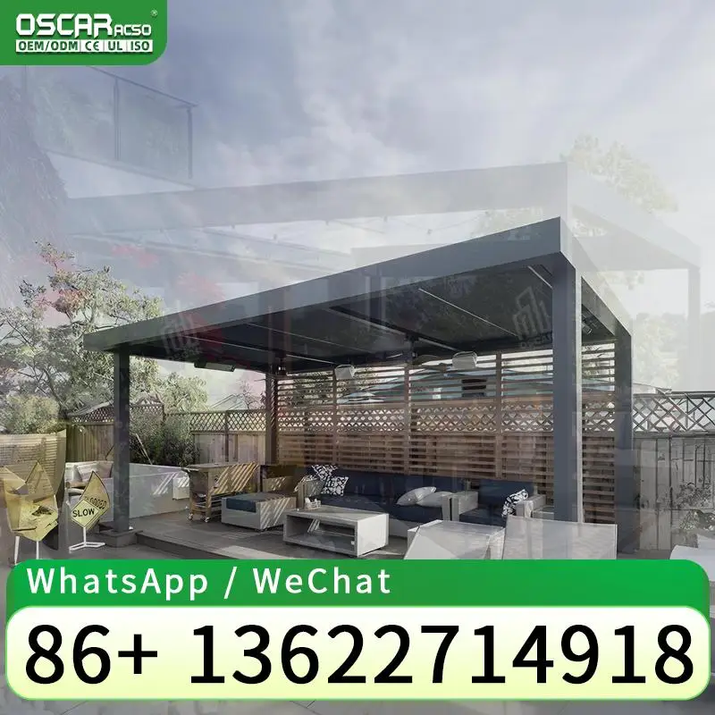 10 X 13 ft Louvered Pergola Aluminium Frame Pressure treated Low MOQ Quick Delivery for Patios Gardens Backyards pergola