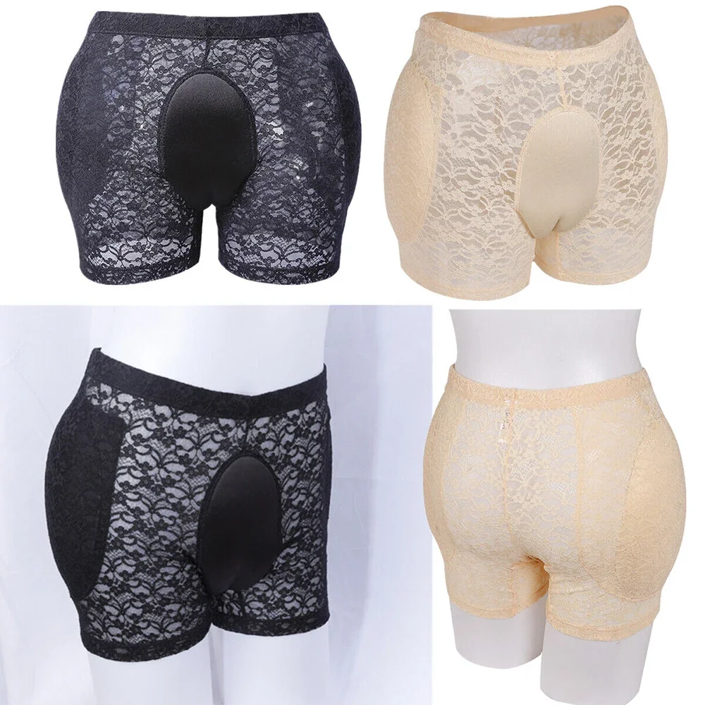 Men Lace Hiding Gaff Panties Shaping Boxer Briefs Underwear Crossdresser Transgender Sexy Fake Vagina Shemale Drag Queen Cosplay