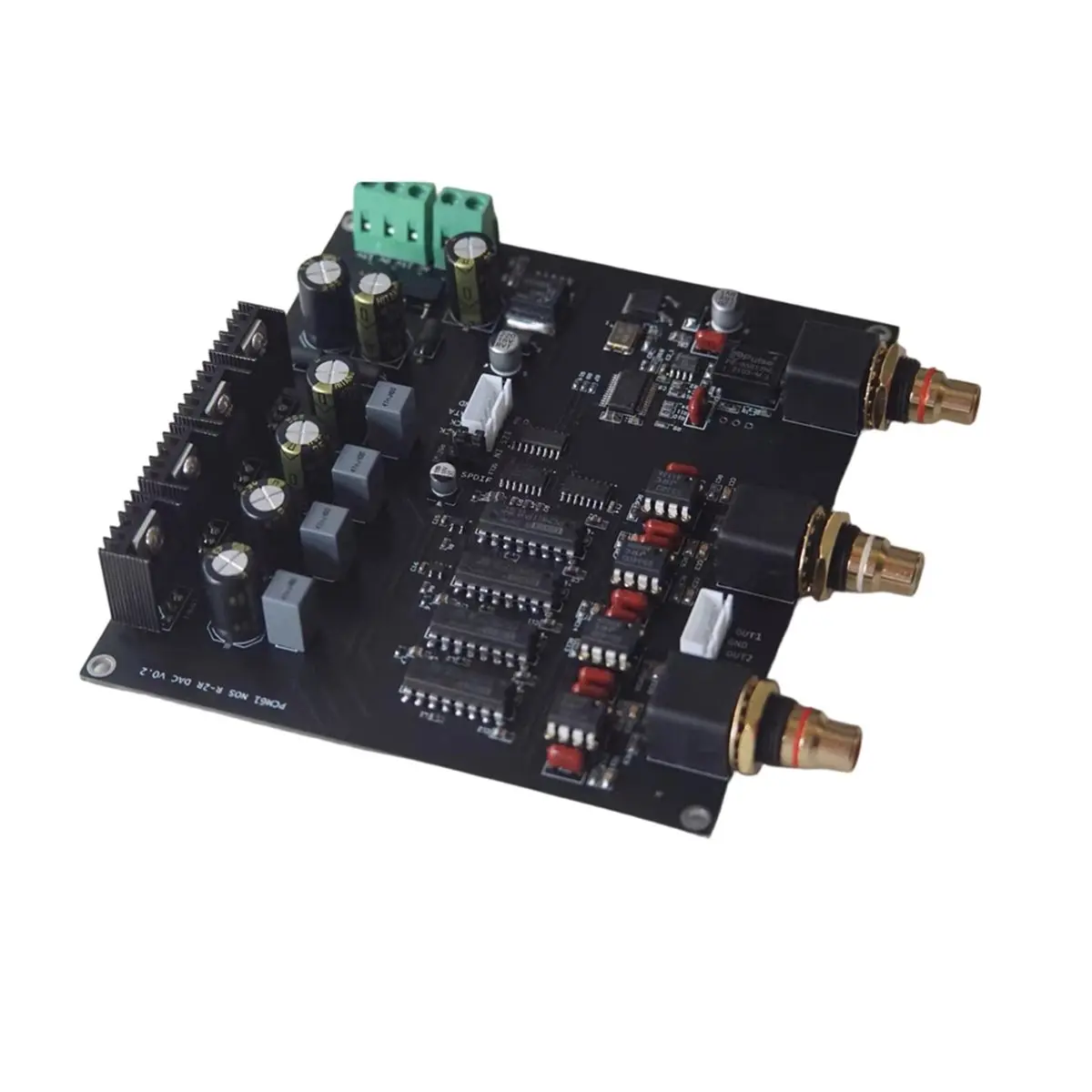 A85P HIFI R2R for DAC PCM61 Four-Parallel Differential Design Vinyl Style Decoder Board