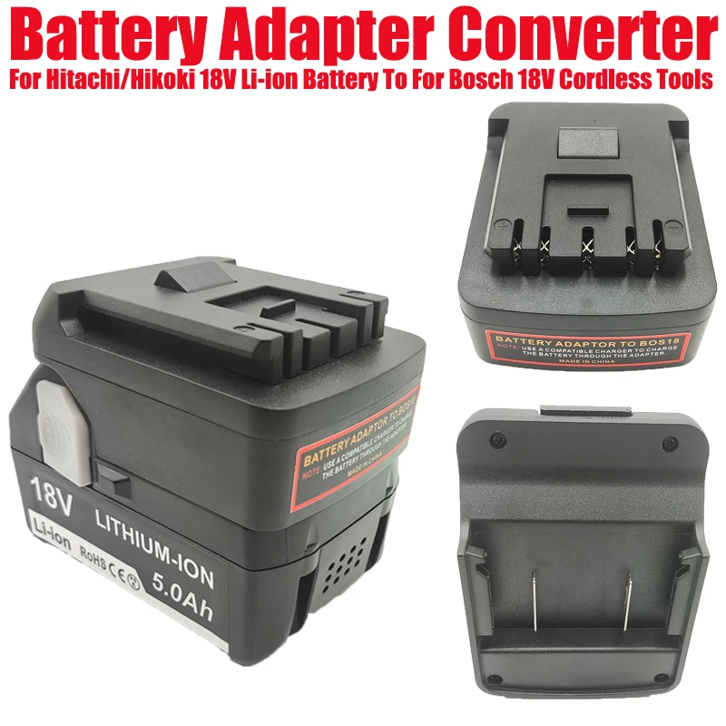 

For Bosch 18 Tools Battery Adapter for Hitachi/Hikoki 18V Lithium Batteries To for Bosch 18V Li-ion Battery Cordless Power Tools
