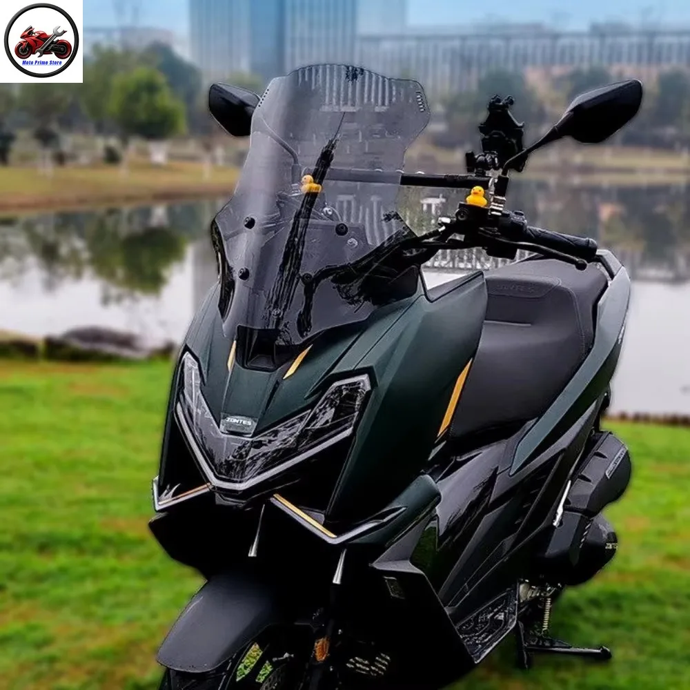 For ZONTES 150X Motorcycle Windshield Taller Front Windscreen Deflector Accesorios Moto Parabrisas Cupula 150X Part