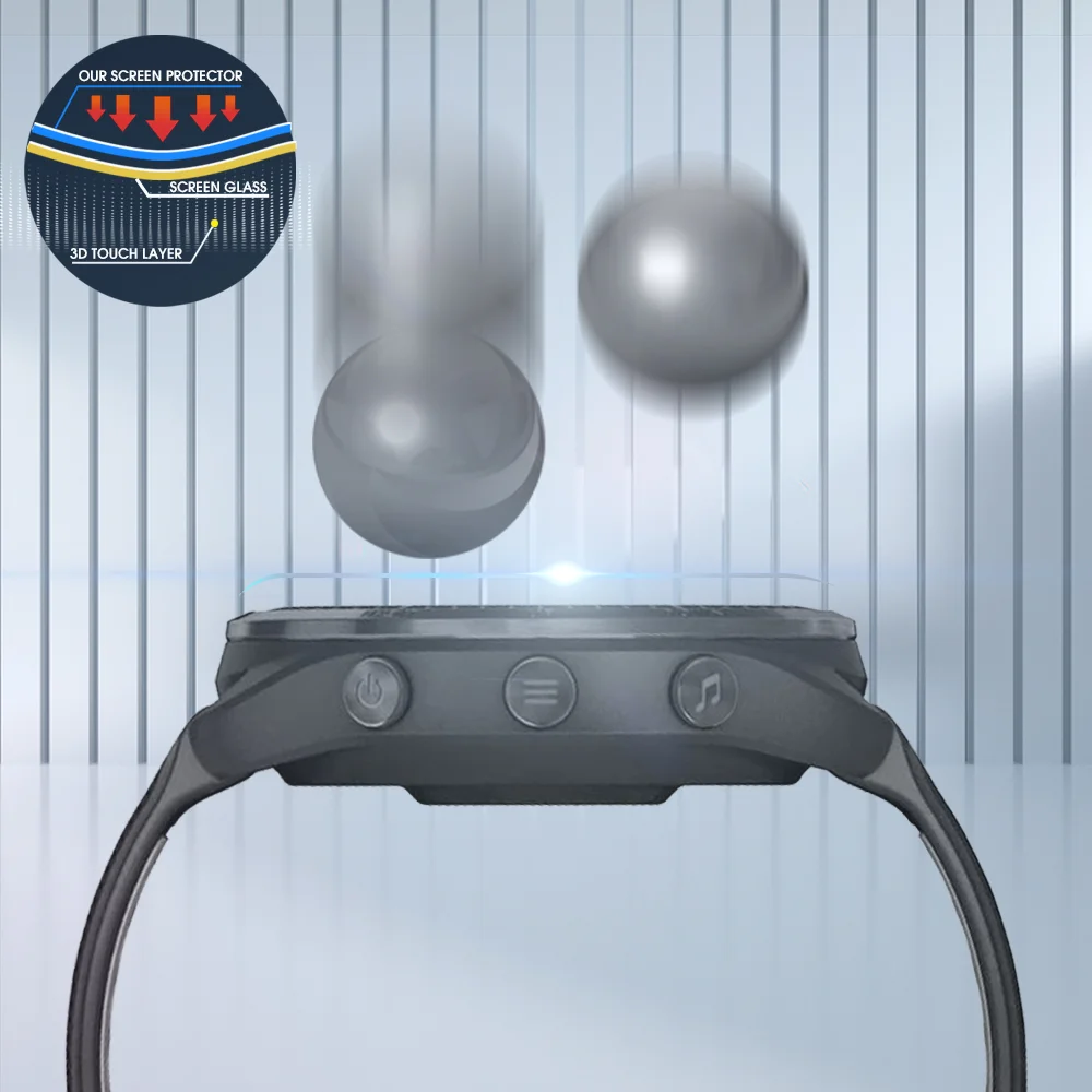 5pcs Tempered Glass Protection for Garmin Forerunner 265s 265 965 Watch Screen Protecte HD Tempered Glass Smartwatch Accessories