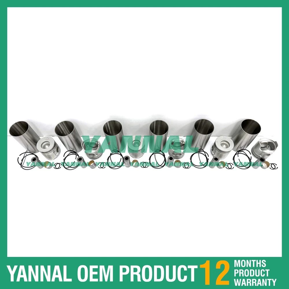 Cylinder Liner Kit ME220454 For Mitsubishi 6D34 Engine Parts