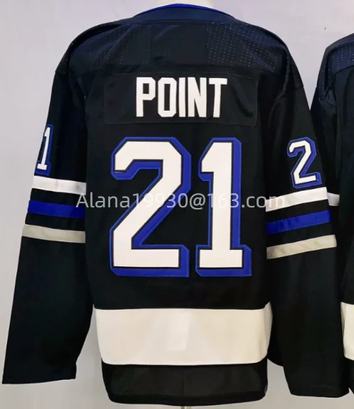 2025 Men's Tampa Bay #91 Steven Stamkos #86 Nikita Kucherov #88 Andrei Vasilevskiy #21 Brayden Point Black Alternate Jersey