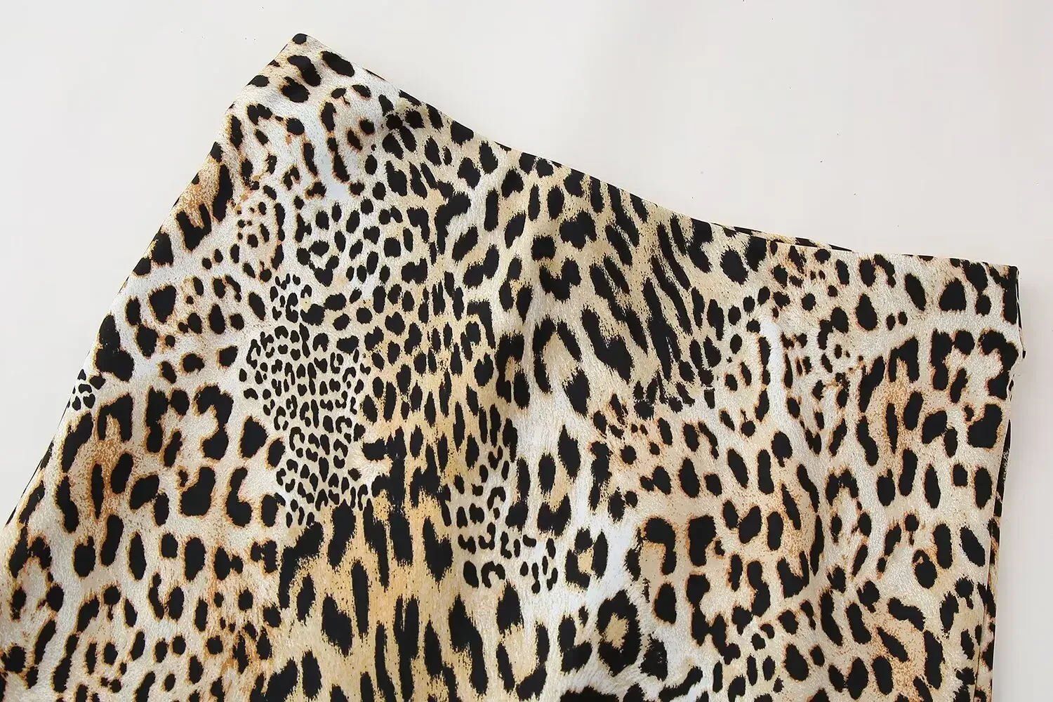 Falda larga con estampado de leopardo para Mujer, falda de cintura alta con estampado de leopardo, elegante, nueva moda, 2024