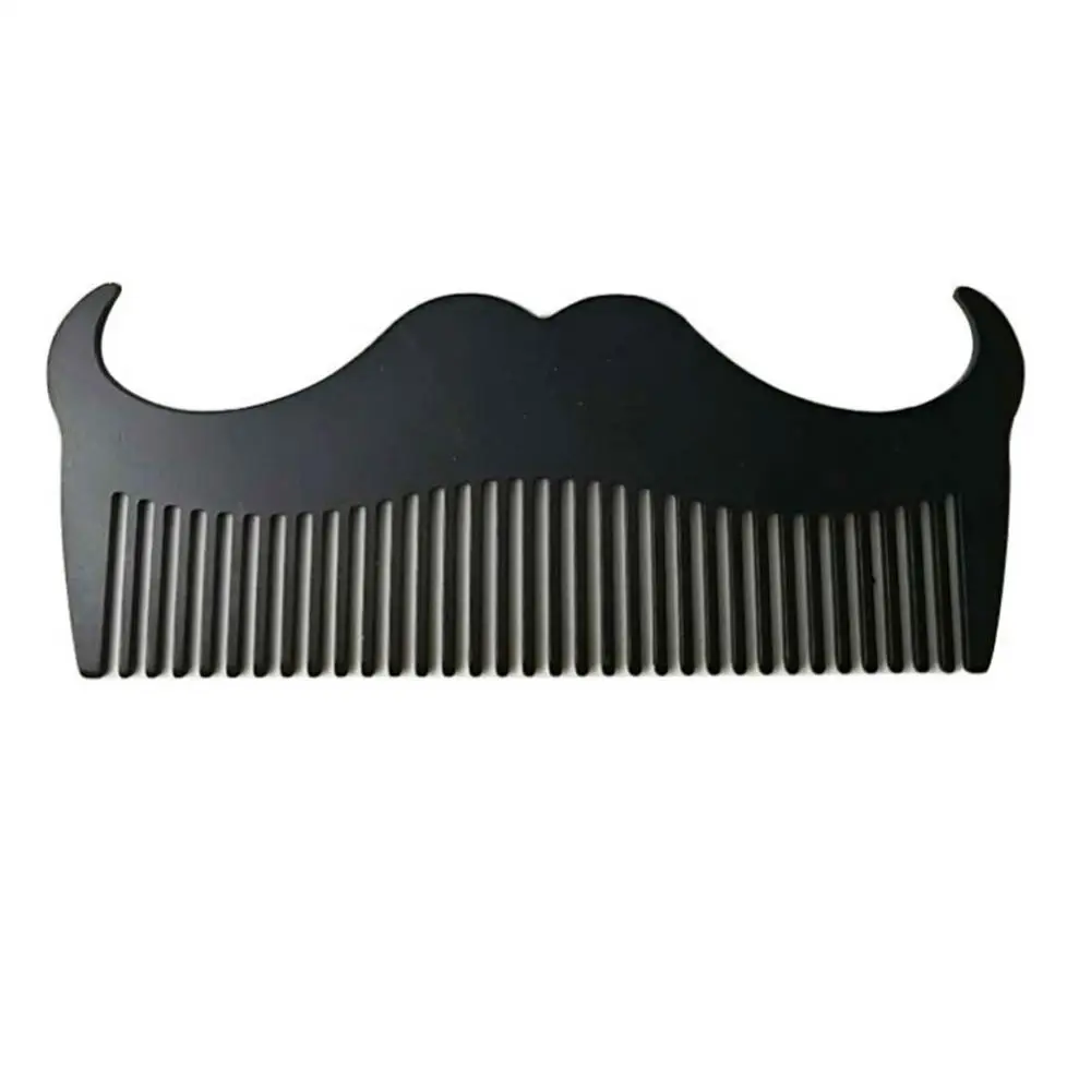 Metal Comb Goat Mustache Shape Stainless Steel Beard Grooming Shaping Comb Men Styling Tool