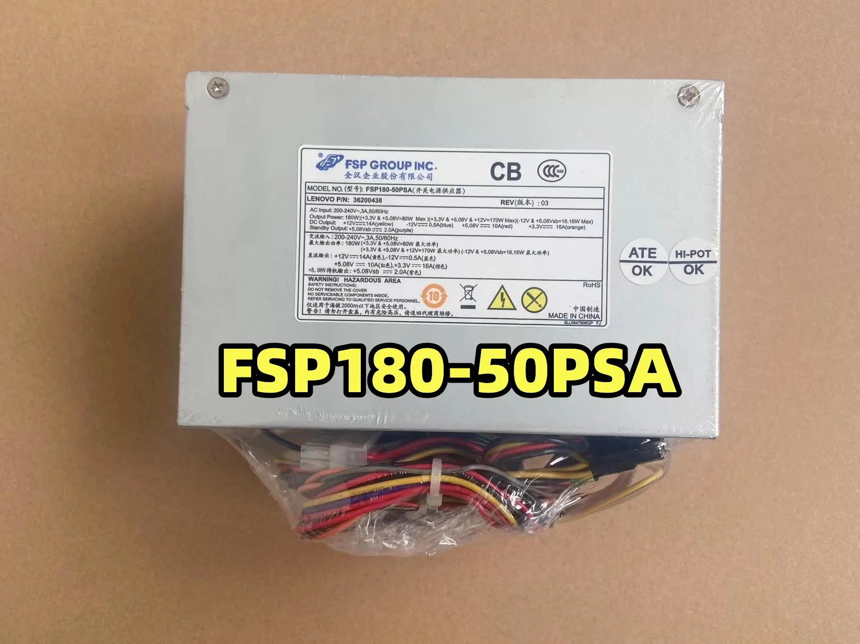 

For Quanhan FSP180-50PSA Power Supply 36200438 FSP180-50PSA 180W Half Cut