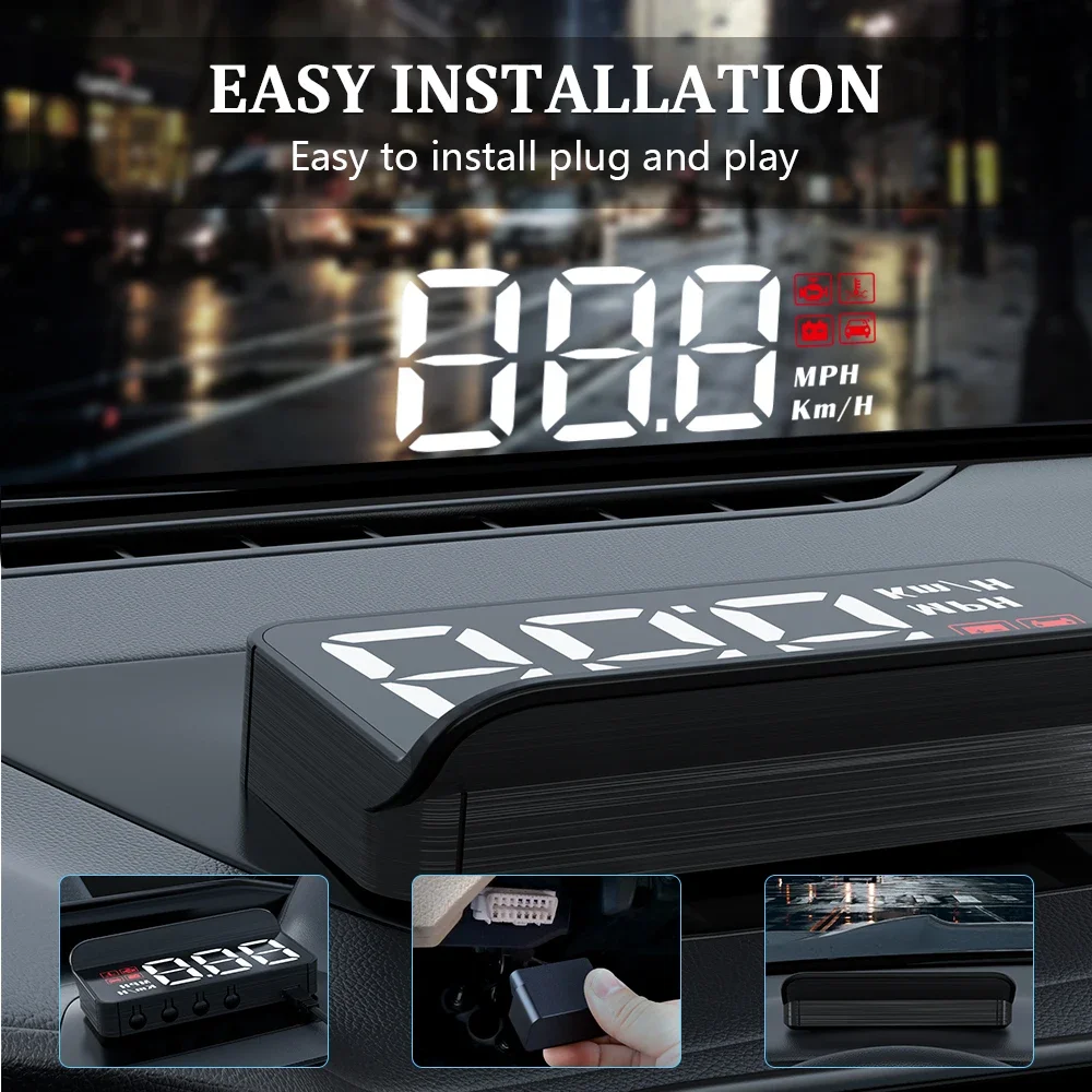 M3 HUD Head-Up Display obd2 trip computer Speed Projector OBD2 auto On-Board Computer Fuel Mileage Alarm Car Accessories