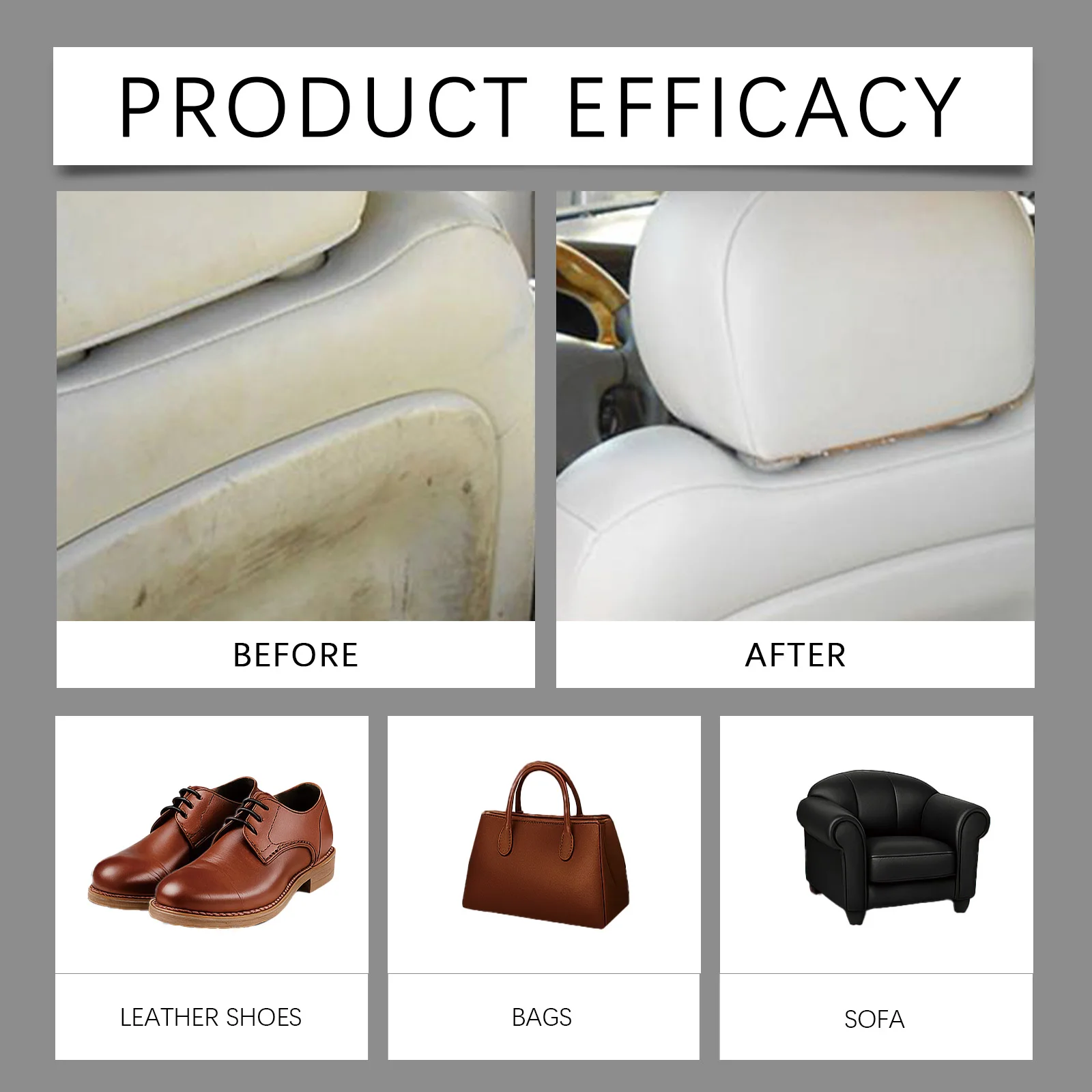Professional Leather Conditioner Spray Protective Film Repairs Scratches Replenishes Oils Protective Formula Car Seat Care