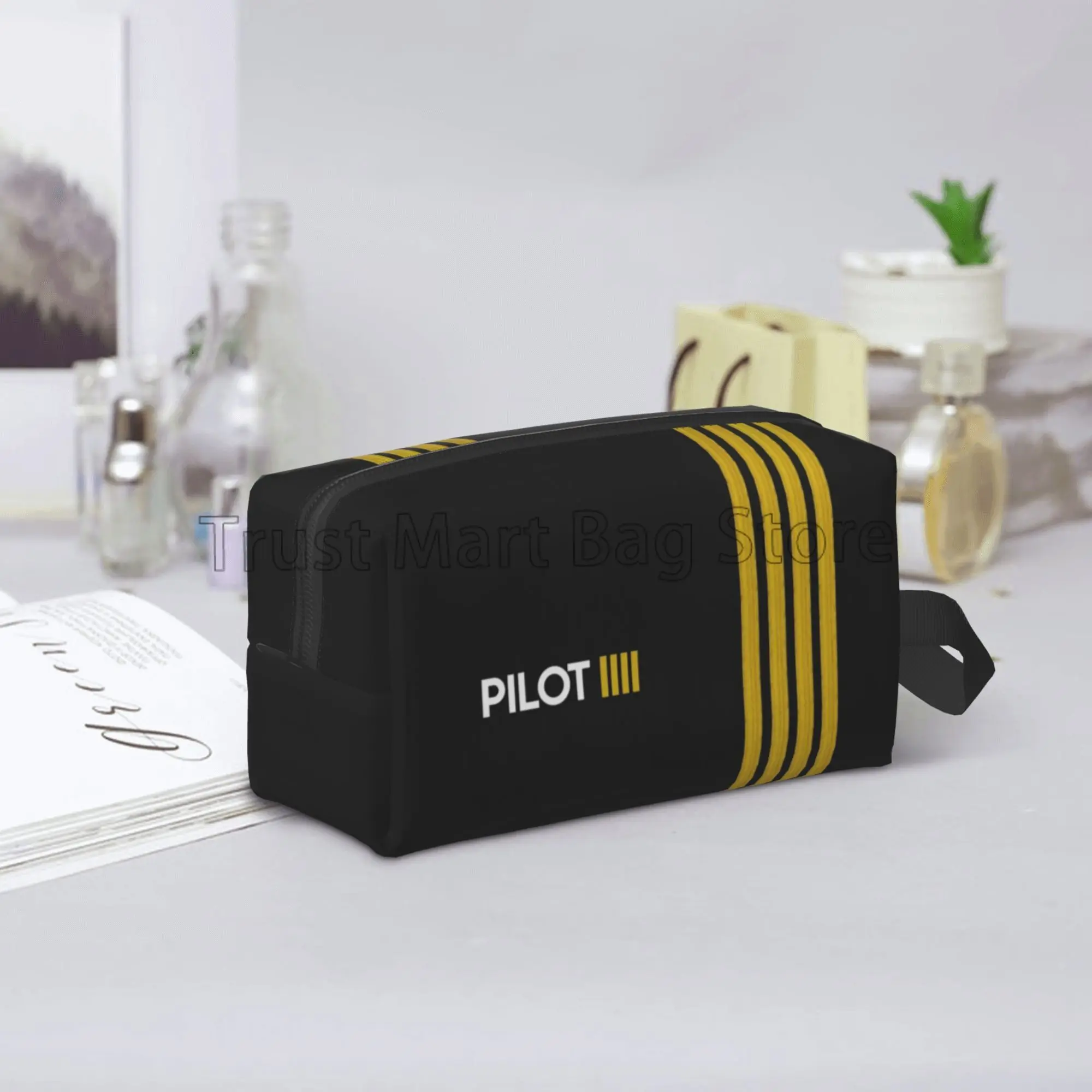 Airplane Travel Toiletry Bag for Women Men Aviation Plane Pilot Gift Cosmetic Makeup Bag Beauty Storage Bags Dopp Kit Case Box