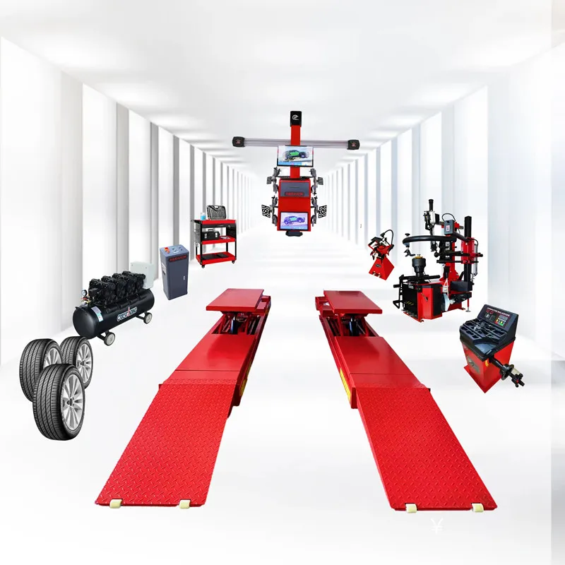 A Full Set Of Car Lift The Front Wheel Four-wheel Positioning Equipment 3 D Wheel Alignment Machine For Sale