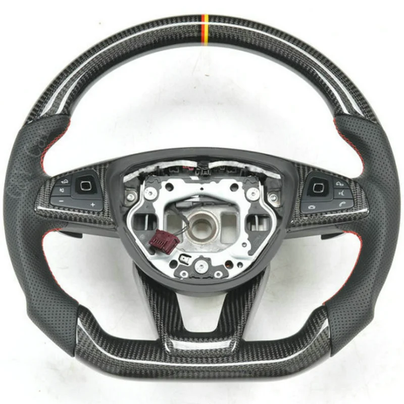 

100% Real Carbon Fiber+ Leather Steering Wheel For Mercedes-benz W204 W205 W213 W463 GLC GLE450 C63 C450 E63 S63 A250 etc