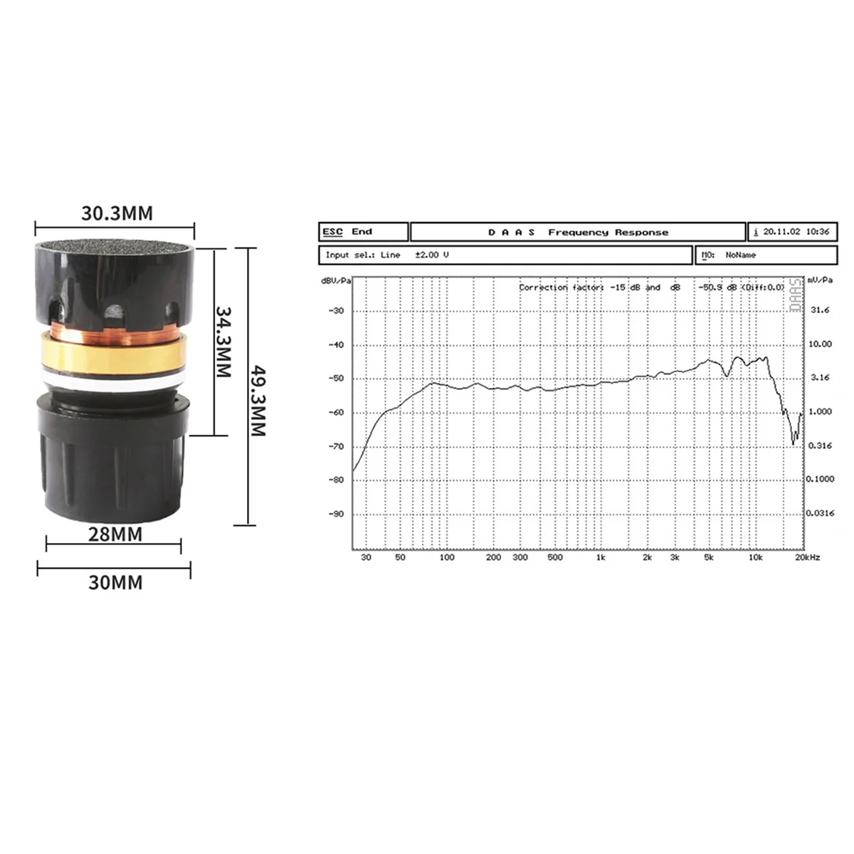 Inti mikrofon dinamis satu arah N-162 kapsul mikrofon dinamis KTV