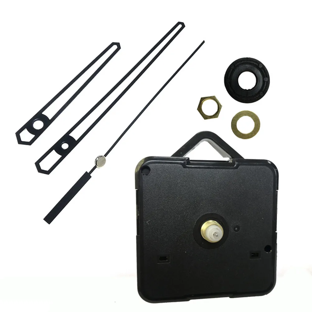 Silent Clock Movement Accessories Black DIY Watch Parts Scanning Hollow Needle No Battery Replacement Kit Suitable for Wall Desk