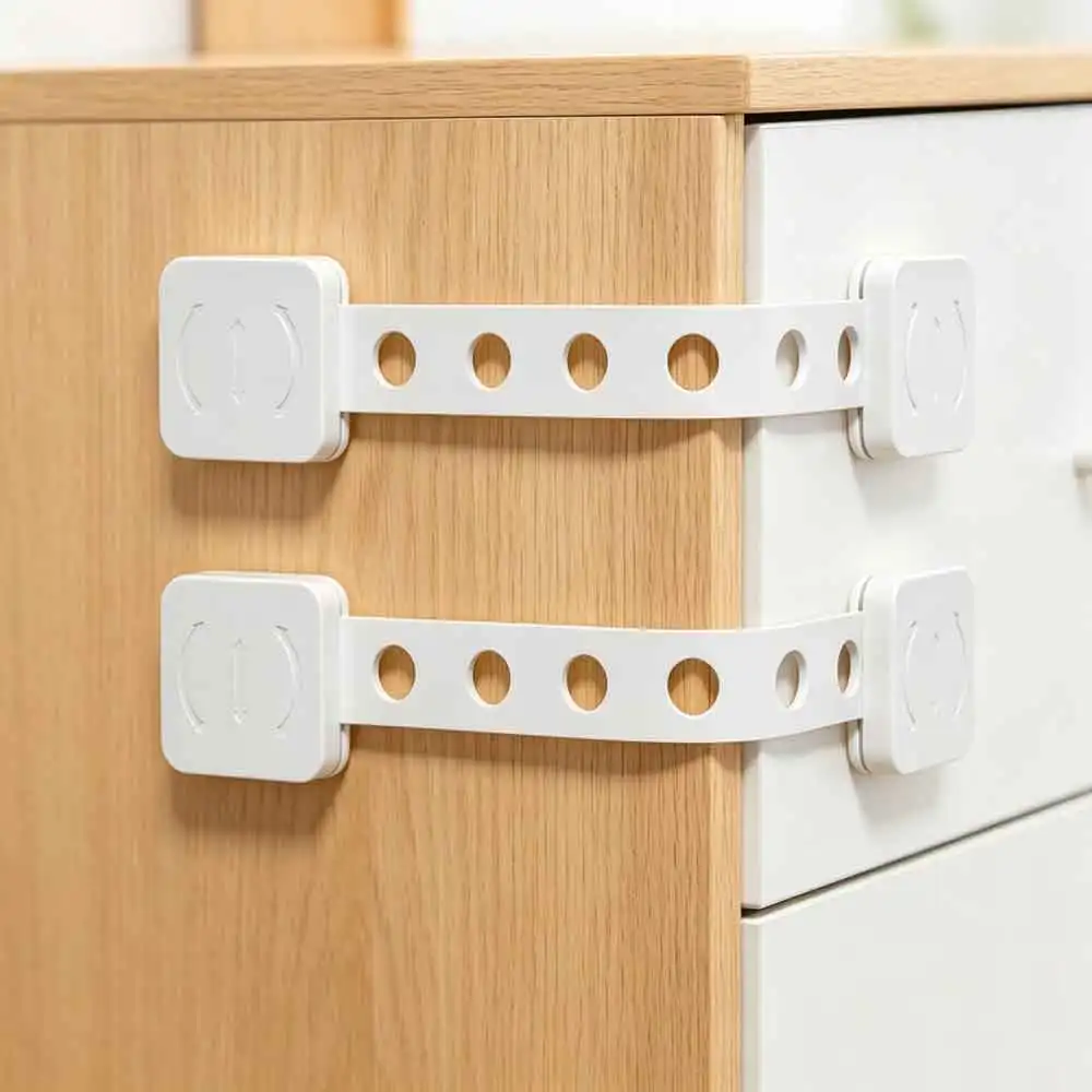 vvocci 1/3/5pcs Safety Locks Cupboard Door Multi-Function Adjustable Cabinet Locks Babies Drawer Children Security ProtectorCare