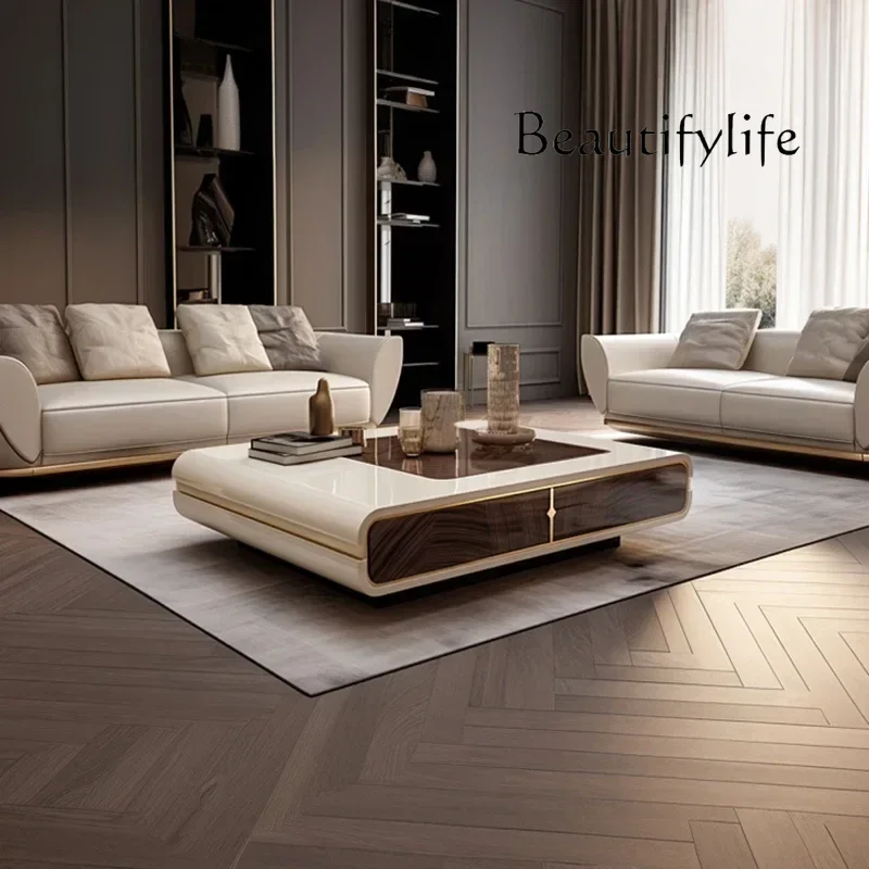 

Nordic Luxury Coffee Tables Advanced Modern Simple Living Room Coffee Tables Villa Hotel Home Furniture Stolik Kawowy FYCT