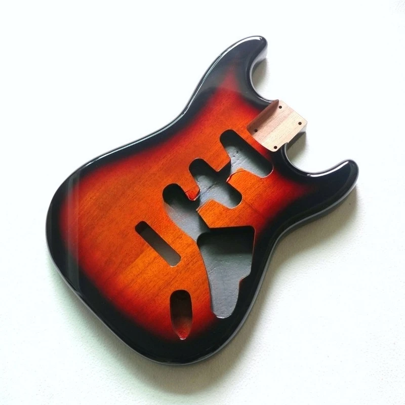 For Double Spell To The Center Line, Electric Guitar Body 3 Single Bright Light Body Sunset Tobacco Color Barrel