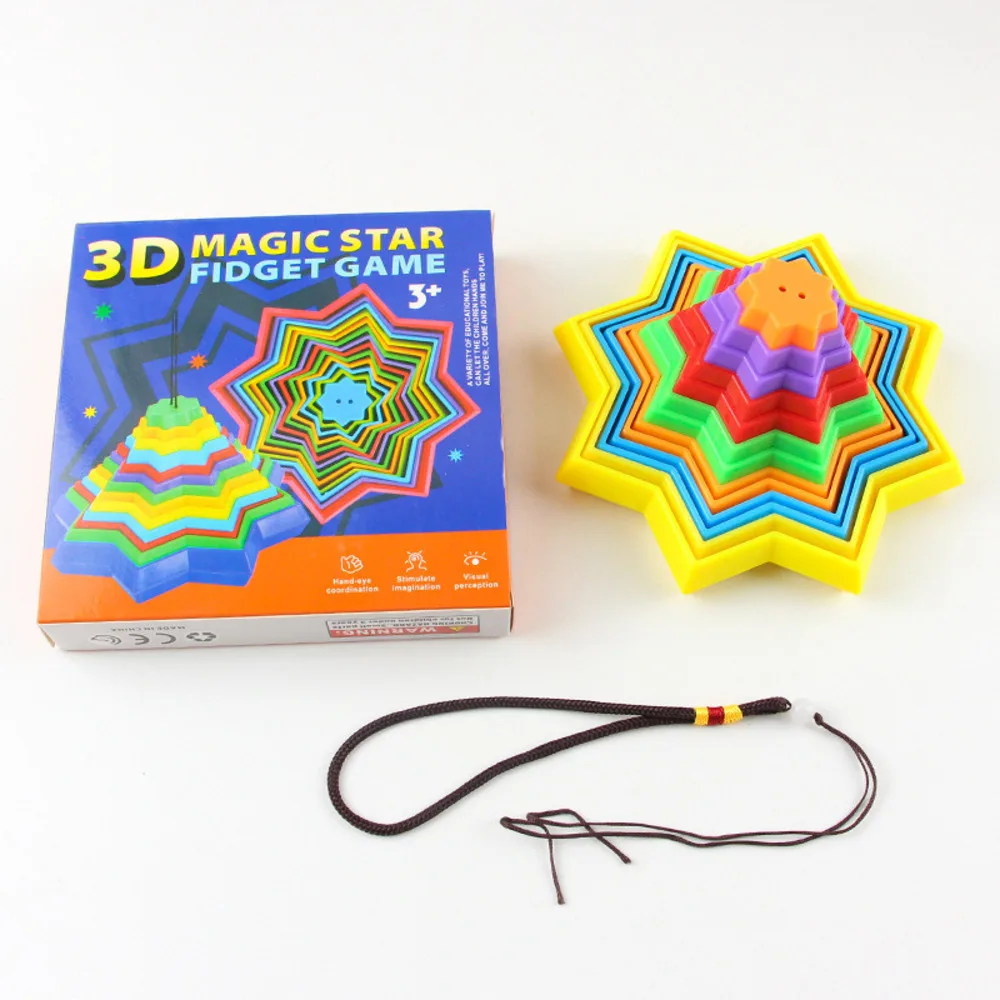 

New 3D Magic Star Cube Puzzle Transformable Building Blocks Stress Relief Toys for Kids Educational Brain Teaser
