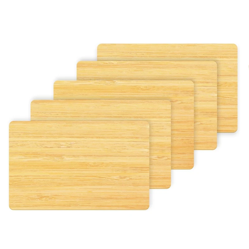 5 pieces Luxury NFC Digital Business Cards Blanks Ntag215 Bulk NFC Tags for Laser Engraver Custom Business Cards