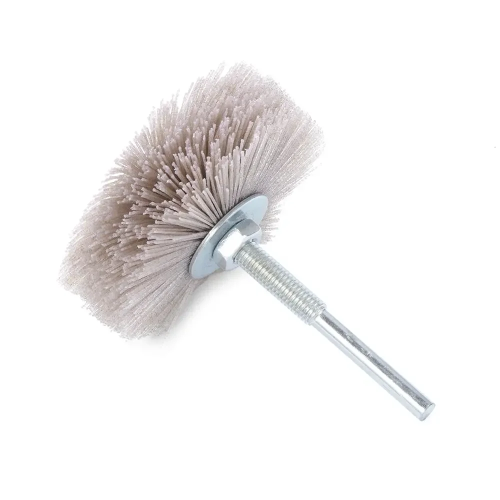 Imagem -04 - Nylon Roda Escova mm Haste 80 mm para Madeira Móveis Polimento Rebarbação Moedor Abrasivo Fio Moagem Cabeça de Flor Pcs