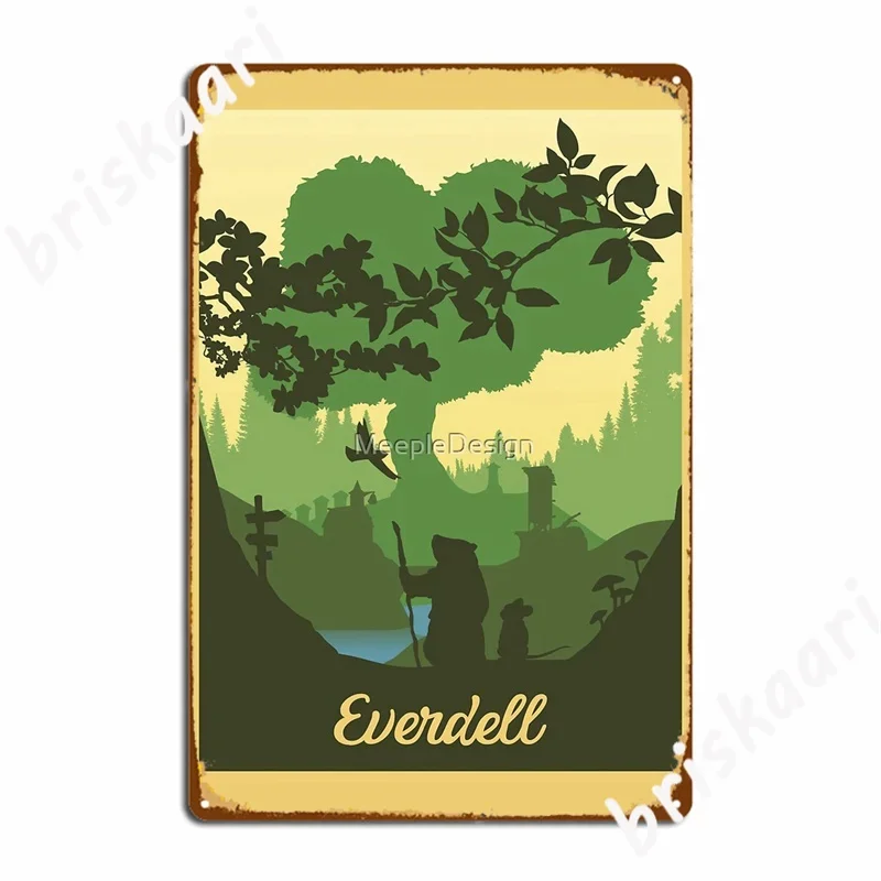 Everdell Board Game- Minimalist Travel Metal Signs Plaques Classic Club Bar Cinema Kitchen Tin sign Posters