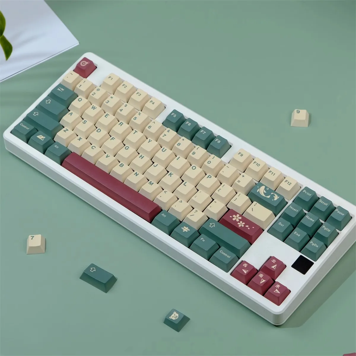 gmk camping keycaps grupo cherry perfil keycap pbt sublimacao dye keychron q1 q2 anne gh60 gk64 poker 129 chaves 01