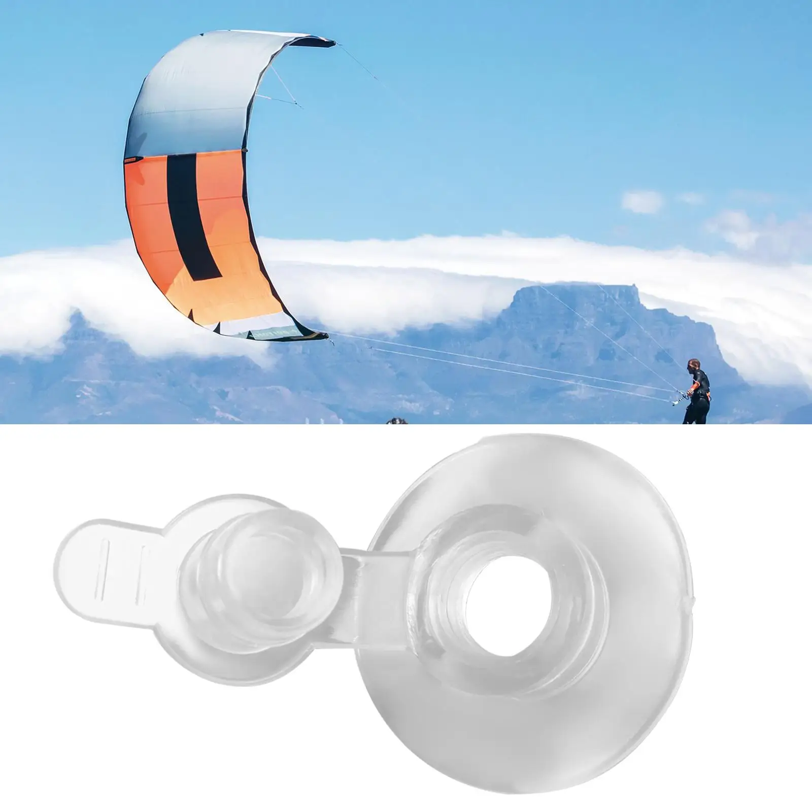 TPU Kiteboarding Equipment Kite Inflate Valve 90 Degree Pump Air Inlet Repair Nozzle for Kitesurfing Accessories and Board