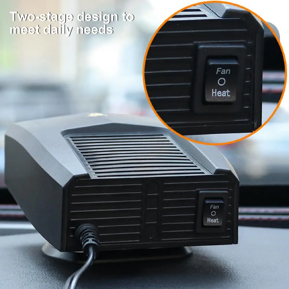 Practical Car Heater Portable Car Defogger Long Service Life 150W Automobile Windscreen Fan  Cooling Fan