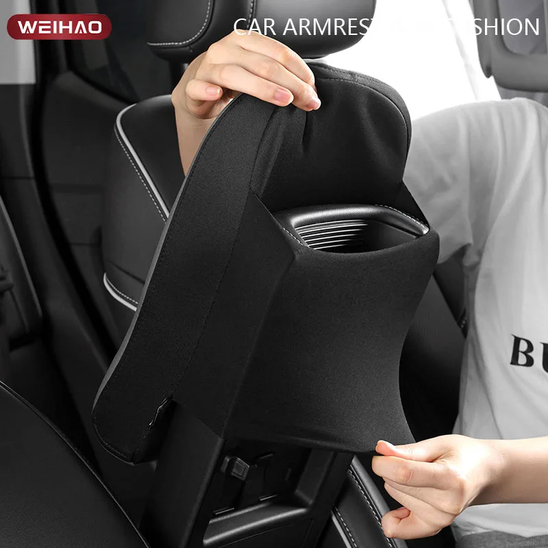 New Car Armrest Box Height Increasing Pad For Car Mounted Anti Drowsiness Hand Memory Cotton Central Pad Universal Popular Item