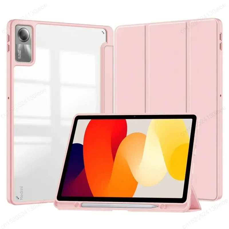 

For Xiaomi RedMi Pad SE 11" 2024 Case RedMi Pad 10.61" Pencil Holder Cover MiPad 6 5 Pro 11 inch Tablet Auto Sleep Funda Cover