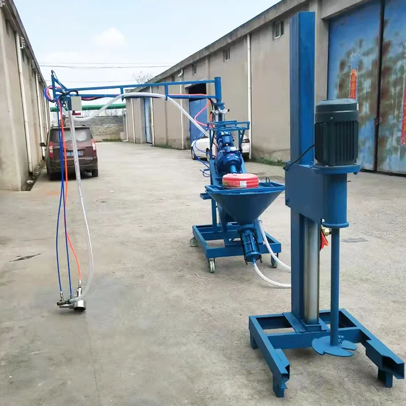 Automatic High Efficiency GRC Fiberglass Shotcrete Spray Machine 220V 60L Hopper 100m Equipo