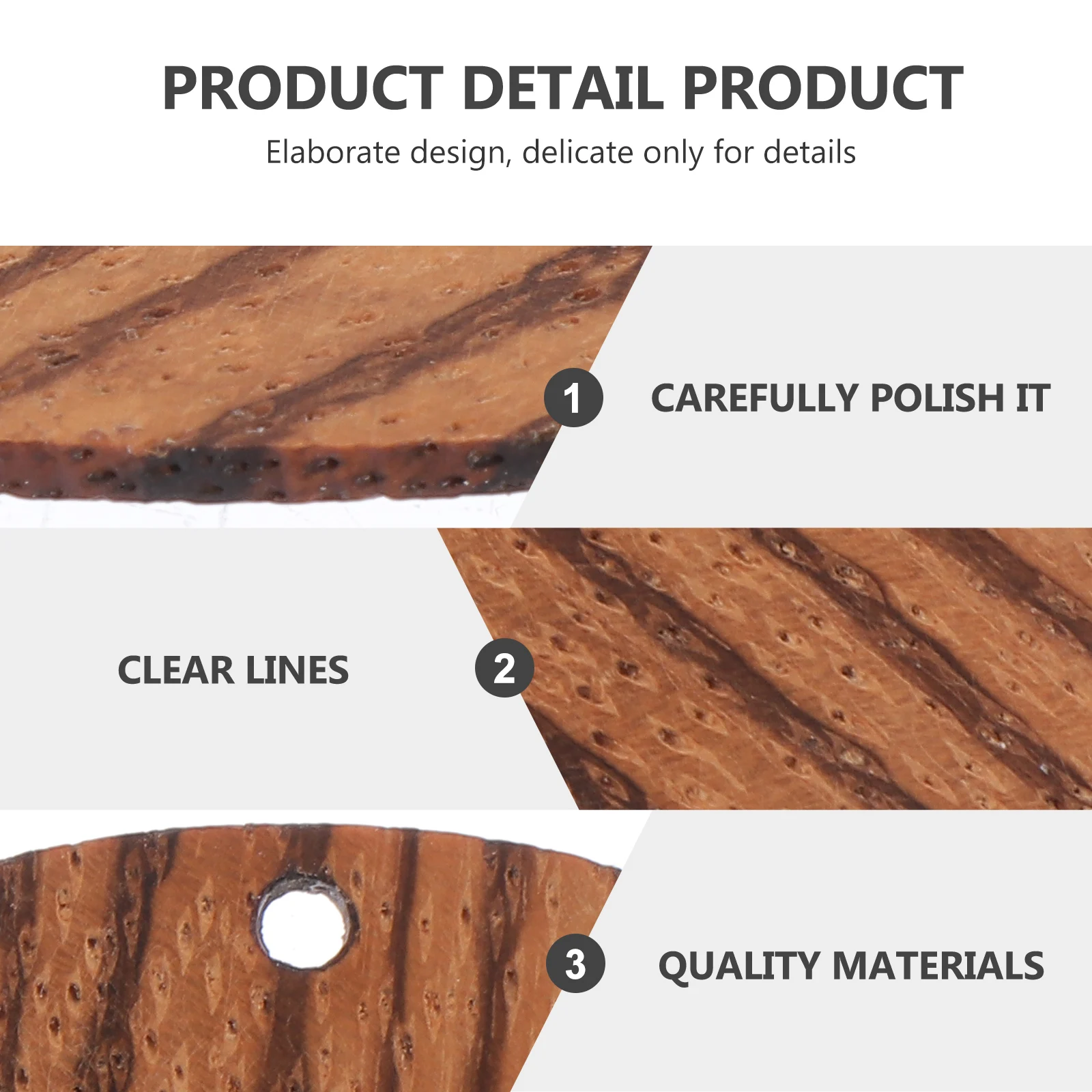 قلادة خشبية الغيتار الطبيعي اختيار ملحق أدوات الموسيقى الملحقات