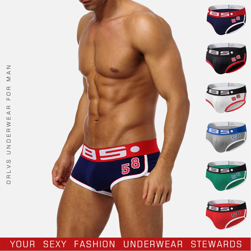 

Men Sexy Underwear Cotton Comfortable Breathable BS68 Bikini Briefs Sports Boxers Shorts Underpants for Men Male Panties