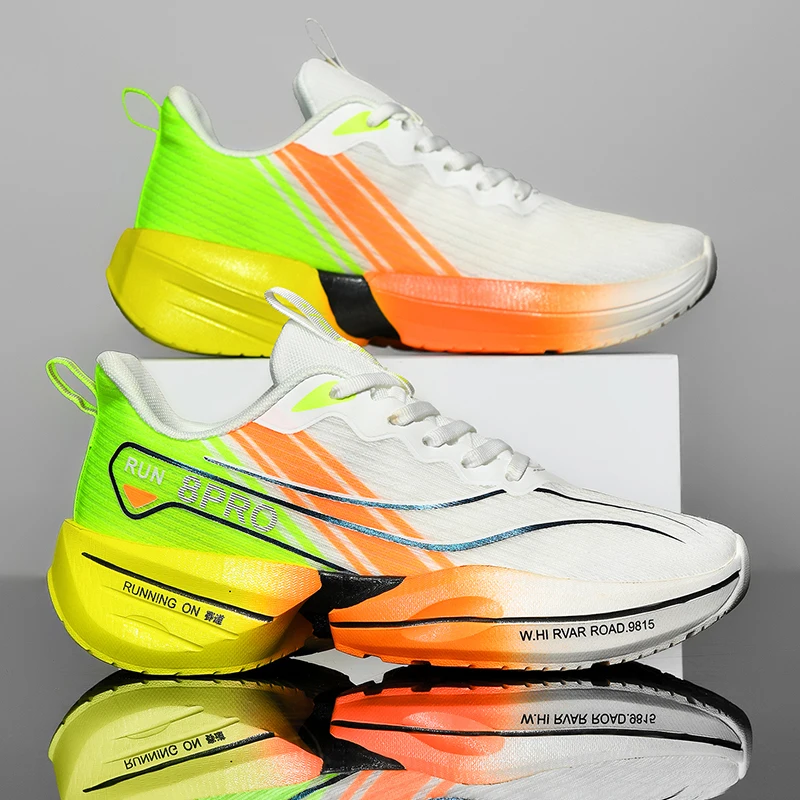 Herren-Laufschuhe mit Carbonplatte, Marathon-Spezialität, atmungsaktiv, leicht, bequeme Damen-Sportschuhe, Prime – Detail 4