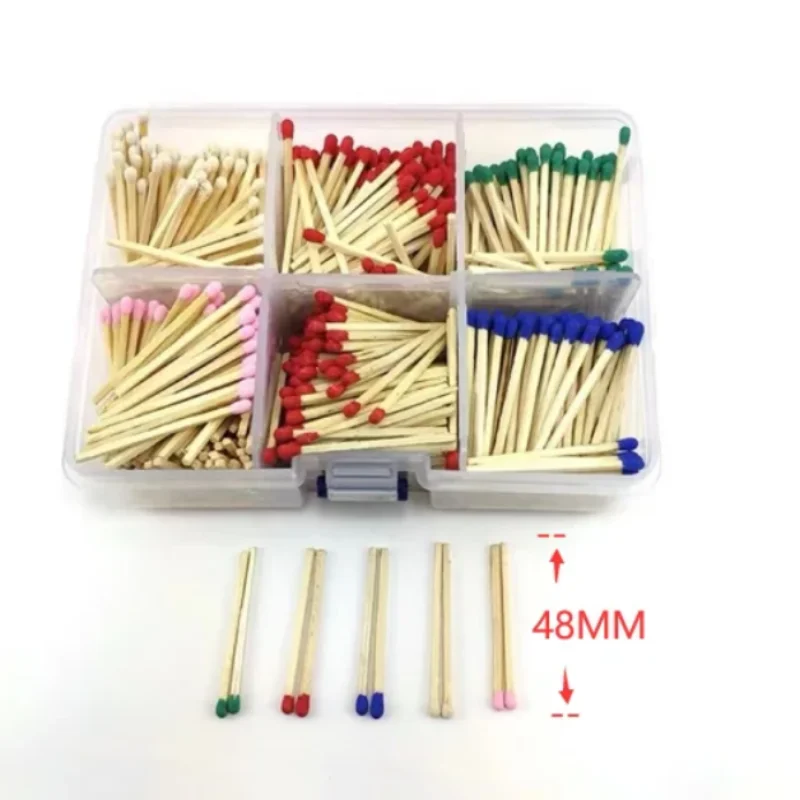 Student Color Hand Match Puzzle Teaching Aids Fire Material 48mm Short Stem Old-fashioned Fire Wealth