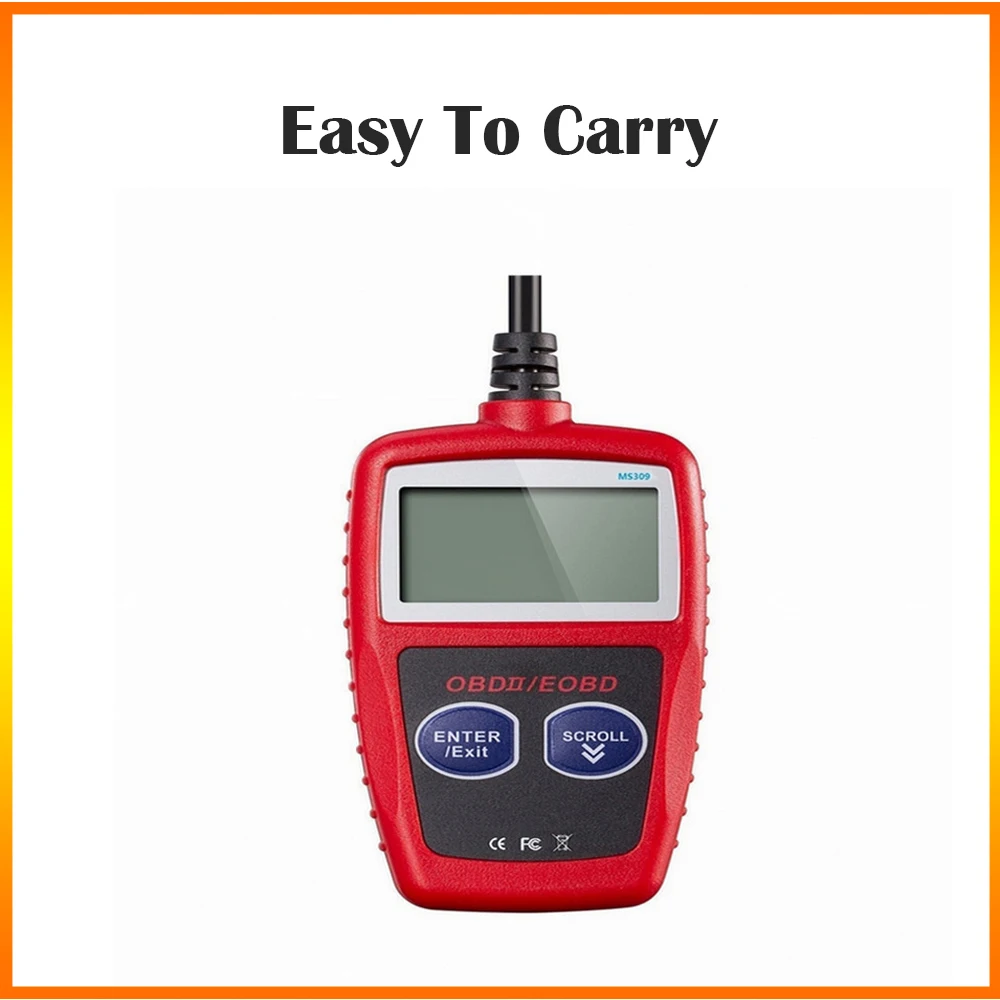 Automotive Inspection Tools OBD2 ELM327 Automotive Diagnostic Instrument Code Reader MS309 for Engine Fault Maintenance