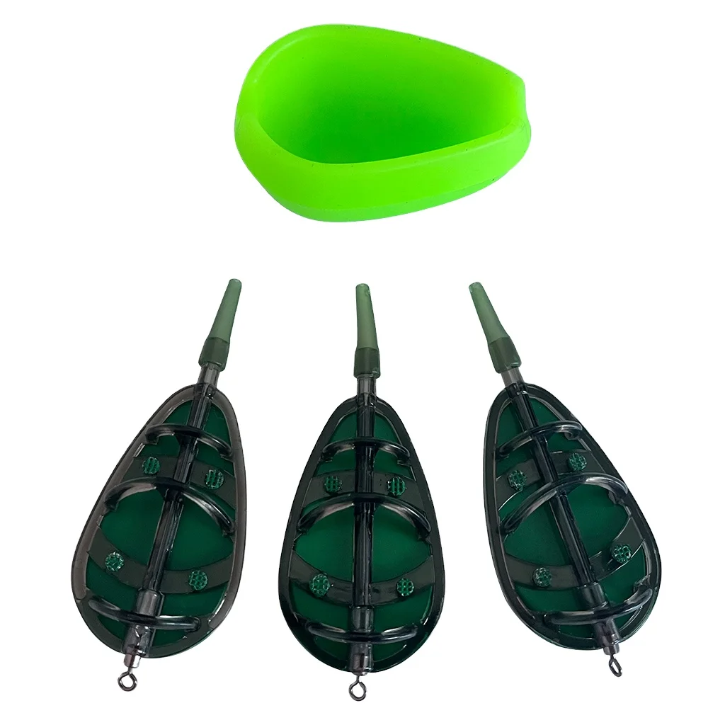 TAKEDO 20G 30G 40G 50G 60G Carp Feeder Set Bait Thrower Carp Fishing Method Feeder and Mould Carp Fishing Tackle Set image 3