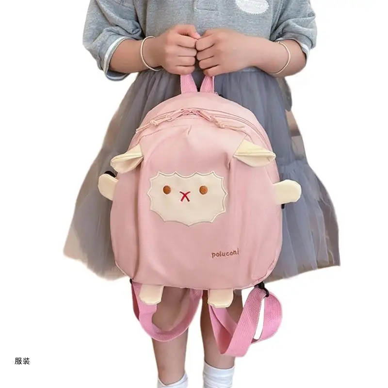 D0UD Rucksack japanischen Stil, niedlicher Cartoon-Schaf-Rucksack, Umhängetasche für Mädchen und Kinder