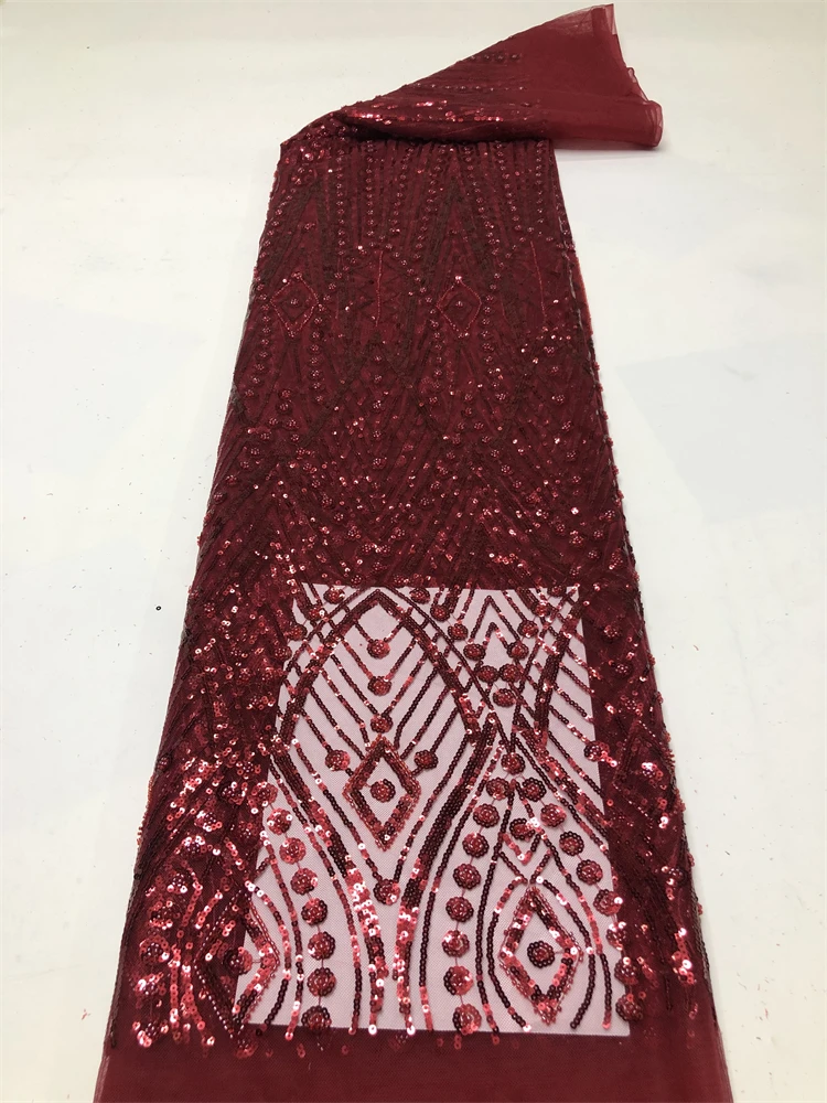 نسيج الدانتيل الأفريقي 2025 الترتر مطرز التطريز العريس النيجيري الزفاف عالية الجودة الفرنسية تول أقمشة الدانتيل لحفل الزفاف